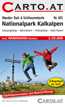 Wanderkarte Nationalpark Kalkalpen 1:35.000: Sengsengebirge Warscheneck Hintergebirge Haller Mauern Pyhrn-Priel