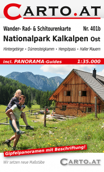 Wanderkarte Nationalpark Kalkalpen Ost 1:35.000: Hintergebirge Dürrensteigkamm Hengstpass Haller Mauern