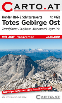 Wanderkarte Totes Gebirge Ost 1:35.000: Zentralplateau Tauplitzalm Warscheneck Pyhrn-Priel