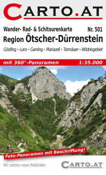 Wanderkarte, Radkarte, Schitourenkarte, Region Ötscher Dürrenstein