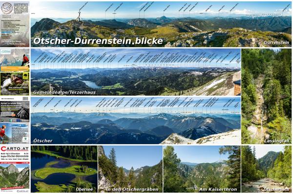 Gipfelpanorama, Alpenpanorama, Region Ötscher Dürrenstein